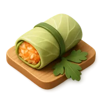 3D isometric icon of Cabbage Roll