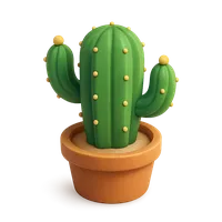 3D isometric icon of Cactus