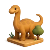 3D isometric icon of Camarasaurus