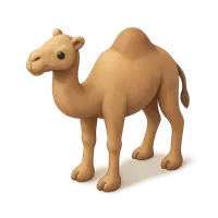 3D isometric icon of Camel