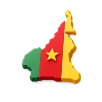Cameroon isometric 3D icon for geography, travel, map, and country-themed designs