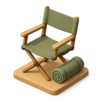 3D isometric icon of Camp Chair