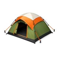 Camping tent isometric 3D icon for outdoor adventure, campsite, and travel themed designs