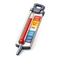 Candy thermometer isometric 3D icon for cooking, baking, and confectionery visuals