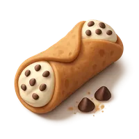 3D isometric icon of Cannoli