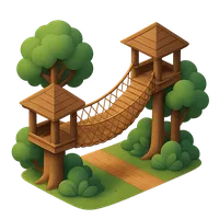 3D isometric icon of Canopy Walkway