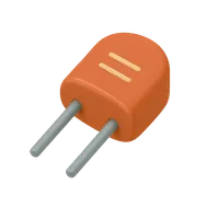 3D isometric icon of Capacitor