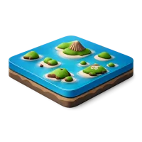Isometric 3D Cape Verde icon for travel, geography, and country-themed designs