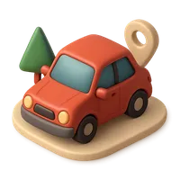 3D isometric icon of Car
