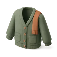 3D isometric icon of Cardigan
