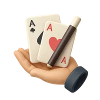 3D isometric icon of Card Trick