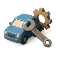 3D isometric icon of Car Repair