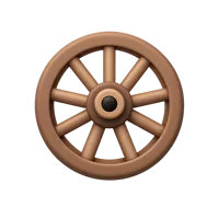 Front-facing 3D icon of a person doing a cartwheel with medium-dark skin tone, free for UI design use.