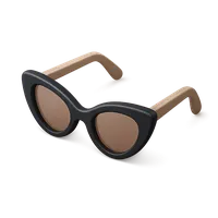 3D isometric icon of Cat-Eye Sunglasses