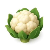 3D isometric icon of Cauliflower