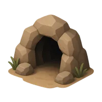 3D isometric icon of Cave