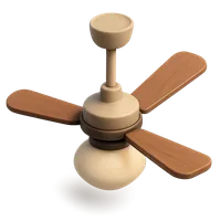 3D isometric icon of Ceiling Fan