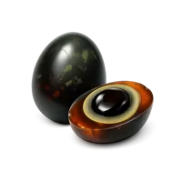 Century Egg isometric 3D icon for Asian cuisine, food menus, and cultural culinary designs