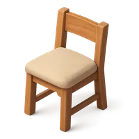 3D isometric icon of Chair