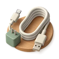 3D isometric icon of Charging cable