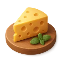 3D isometric icon of Cheese