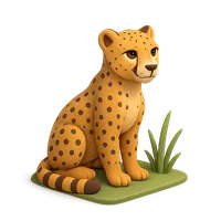 3D isometric icon of Cheetah