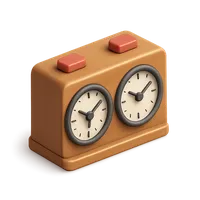 3D isometric icon of Chess Clock