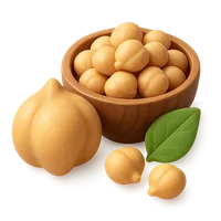 3D isometric icon of Chickpea