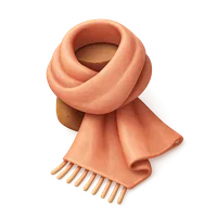 3D isometric icon of Chiffon Scarf