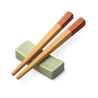 3D isometric icon of Chopsticks