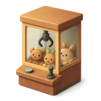 3D isometric icon of Claw Machine