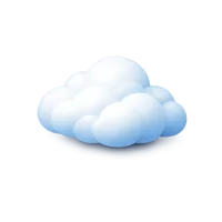 Cloud isometric 3D icon for weather, sky, and cloud computing themed designs