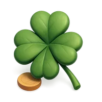 3D isometric icon of Clover