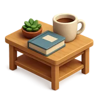 3D isometric icon of Coffee Table