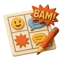 3D isometric icon of Comic Strip