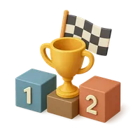 3D isometric icon of Competition