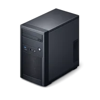 Computer Tower isometric 3D icon for desktop PC, hardware, and workstation visuals