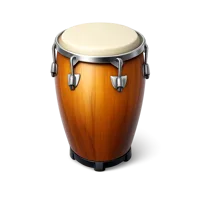 Conga Drum isometric 3D icon for music, percussion, rhythm, and Latin instrument themed designs
