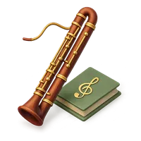 3D isometric icon of Contrabassoon