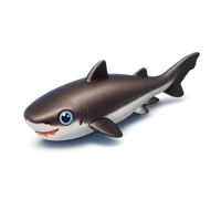 Cookiecutter Shark isometric 3D icon for marine life, ocean education, and wildlife design projects