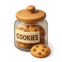 3D isometric icon of Cookie Jar