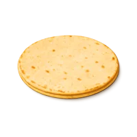 Corn tortilla isometric 3D icon for Mexican food menus, recipe apps, and restaurant branding