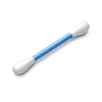 Cotton swab isometric 3D icon for hygiene, medical, and personal care use