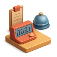 3D isometric icon of Counter