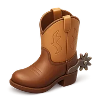 3D isometric icon of Cowboy Boot