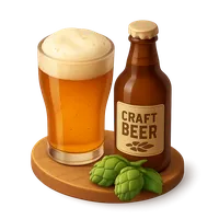 3D isometric icon of Craft Beer