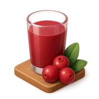 3D isometric icon of Cranberry Juice