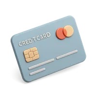3D isometric icon of Credit Card
