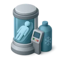 3D isometric icon of Cryogenic Chamber