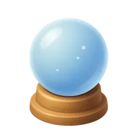 3D isometric icon of Crystal Ball